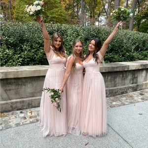 Revelry Serenity Tulle Dress in Blush - 320 Size 4!